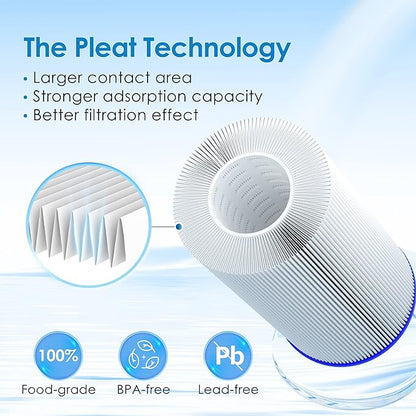 Waterdrop FXHSC Whole House Water Filter, Replacement for GE® FXHSC, GXWH40L, GXWH35F, American Plumber W50PEHD, W10-PR, R50-BBSA, 5 Micron 10" x 4.5", 4 Pack
