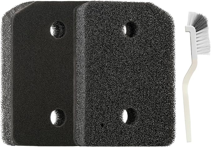Plinth Filter Replacement for Miele T1 Dryer [9164761],Dryer Foam Filter 8.15x6.18x1.18″,Lint Foam Filter Replacement 2 Pack by Seteams
