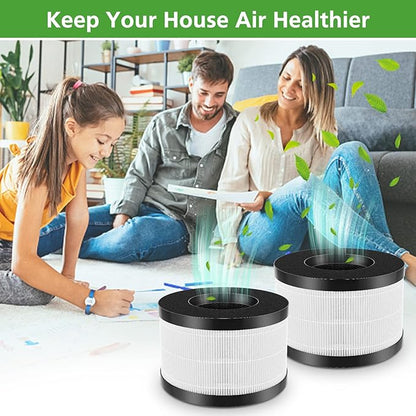 AP01 Filter Only Compatible with Himox AP01(H01) Air Purifi-er, High-Efficiency 3-Stage Filtration for Himox AP01 Replacement Filter, 2 Pack