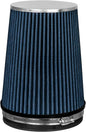BLUE 6" 152 mm Inlet Truck Air Cone Replacement Performance Washable Clamp-On Dry Air Filter (8" Tall)