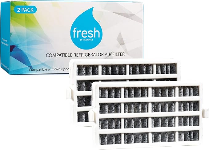 Fresh W10311524 Refrigerator Air Filter Replacement for Whirlpool, W10311524, AIR1, Maytag, Kitchenaid and Jenn-Air, FreshFlow Air Filter (2 Pack) - Whirlpool Replacement Air Filter by Mist.