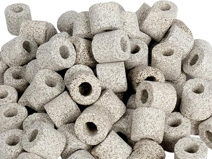 UPETTOOLS Aquarium Biological Filter Media, 1.1 lb Ceramic Bio Media with Porous Massive Surface Area for Freshwater and Saltwater Fish Tank