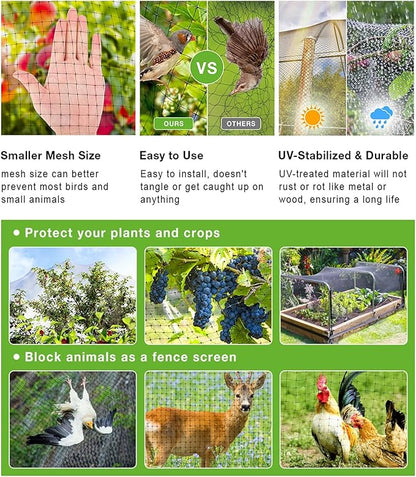 Garden Chicken Wire Animals Enclosure 304 Stainless Steel Woven Wire Mesh Welded Mesh Galvanised Steel Wire Hard and Heat Resisting Wire Mesh Used for Many Projects (Size : L:1.2m-H:1m-1cm)