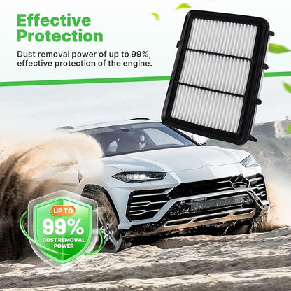 Engine+Cabin Air Filters Set Fit for Honda Accord (Gas Only, L4 1.5L) 2018 2019 2020 2021 2022 Engine Air Filter Replacement AC Air Filter for My Car Accessories# CF10134 CA12290