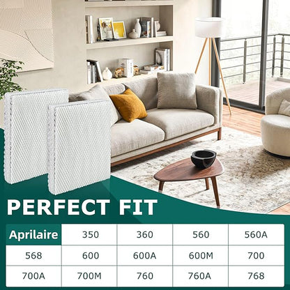 4 Pack 35 Water Panel for Humidifier Filter, Compatible with April.aire 300 350 360 560 560A 568 600 600A 600M 700 700A 700M 760 760A 768 Whole House Humidifier|10" x 13" by TOMOON