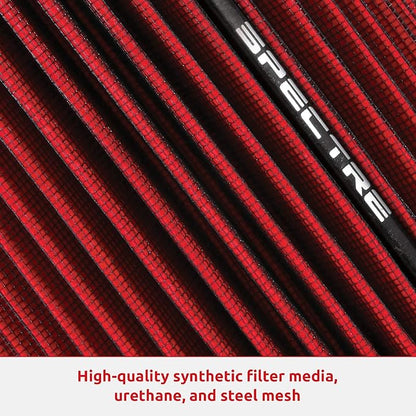 Spectre Universal Clamp-On Air Filter: High Performance, Washable Filter: Round Tapered; 3 in/3.5 in/4 in Flange ID; 8.75 in (222 mm) Height; 6 in (152 mm) Base; 4.75 in (121 mm) Top, SPE-9736, Blue