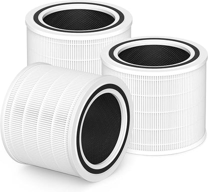 Core 200S Replacement Filter Compatible with LEVOIT Core 200S and Core 200S-P Smart WiFi Air Purifier, 3-in-1 H13 True HEPA Activated Carbon Filter, Core 200S-RF, White, 3 Pack