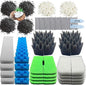 42 packs 306/307 canister filter replacements compatible with Fluval 306/307 aquarium filters. Includes filter media set with biofoam, activated carbon, and ceramic rings. Upgraded version. (2)