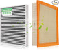 Engine & Cabin Air Filter for 2016 2017 2018 2019 2020 2021 2022 2023 Toyota Tacoma V6 Air filter for Car Replacement CF10374 CA11895 Automotive Accessories-2 Pack