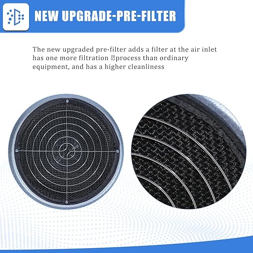 FFU HEPA H14-Filter Laminar Flow Hood Updated FanFilter Unit（Include HEPA Filter）100/ISO Class 5 Cleanroom/Laboratory/Cleanroom/Mushroom Room, Laminar Air Flow Hood(22.6"x22.6"110V)