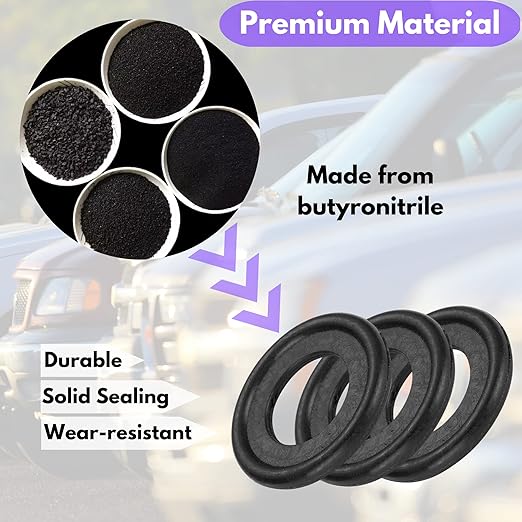 50PCS Rubber Oil Drain Plug Gasket Replacement for GMC Buick Cadillac Chevrolet Oil Crush Washer 12616850 (M12-GMC)
