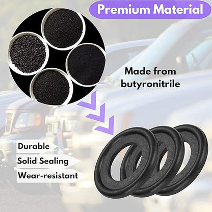 50PCS Rubber Oil Drain Plug Gasket Replacement for GMC Buick Cadillac Chevrolet Oil Crush Washer 12616850 (M12-GMC)