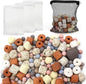 Bio Aquarium Filter Media, Bio Ceramic Ring Balls Media Set for Aquarium Filter, Pond and Fish Tank (500g, 1.1lb)