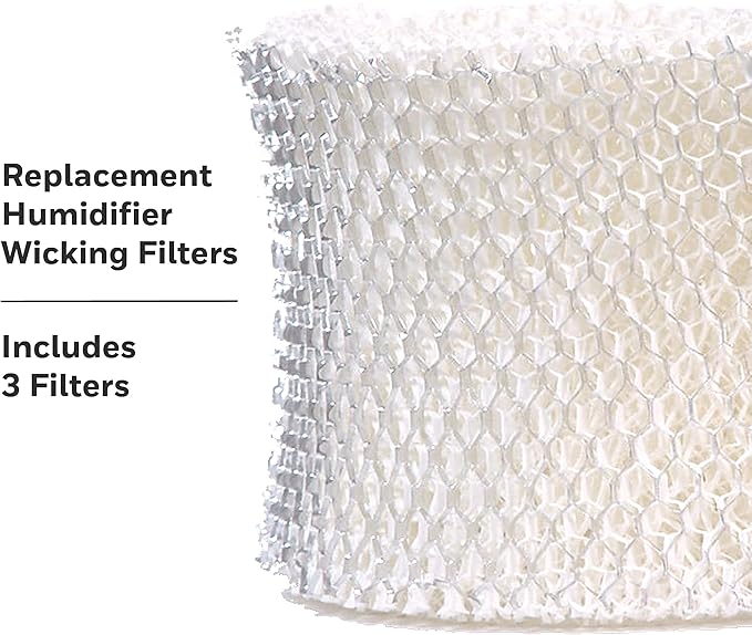 ProTec Humidifier Filter Replacement, Wicking, Pack of 3 – Replacement Filter Works with Vicks Cool Mist Humidifiers and Other Models