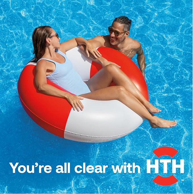HTH 67212 Swimming Pool Care Clarifier Advanced - Crystal Clear Water in 24 Hours; Restores Clarity & Sparkle to Dull, Hazy or Cloudy Pool Water, Improves Filter Efficiency, Fast Acting