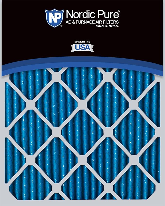 Nordic Pure 12x20x1 (Actual Size: 11 1/2 x 19 1/2 x 3/4) Pleated MERV 7 Air Filters 2 Pack