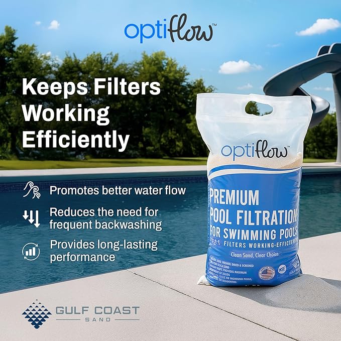 4-Pack Pool Filter Sand, Premium Filtration with Pure Silica Formula, 50 Lbs - Swimming Pool System Accessories and Supplies for Cleaning and Maintenance