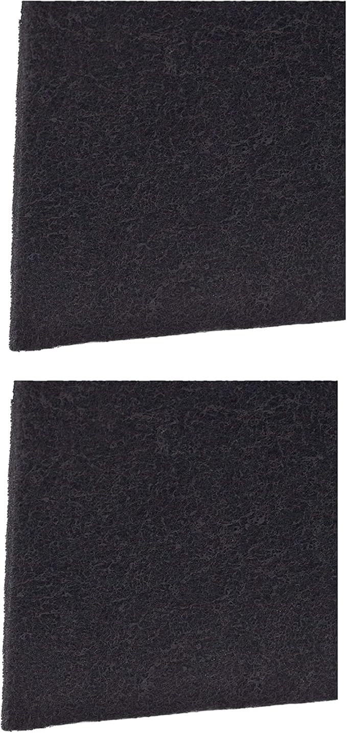 CFS – Pack of 2, Premium Cut-to-Fit Charcoal Carbon Anti-Odor Material Filter for Air Purifiers, Vent Hoods, Vacuums, Aquariums, Microwaves & More – Charcoal Air Filter Sheet – 12” x 12” – Black