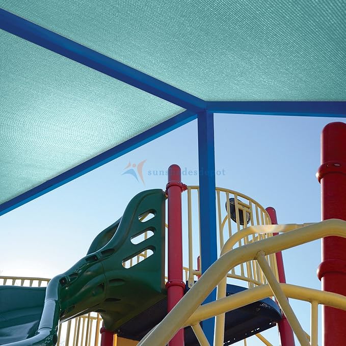 TANG Sun Shade Fabric Roll 8'x86' Shade Cloth for Garden Turquoise Green HDPE Mesh Shading Pergola Cover Replacement Canopy, 95% Blockage Sunshades for Outdoor Patio Backyard Plant