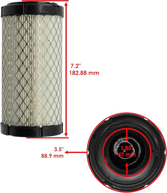 Caltric Air Filter Compatible with CaseIH Compatible with Jacobsen Compatible with JCB Compatible with Woods 32919902 32/919902 5000913 6191362M1