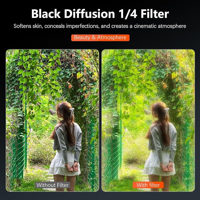AMAZEAR Filters Set for Insta360 GO Ultra, Insta 360 Pro Accessories Neutral Density & Polarizer Optical Glass Lens Filter Kit (CPL + ND8 + ND16 + ND32 + 1/4 Black Pro-Mist)