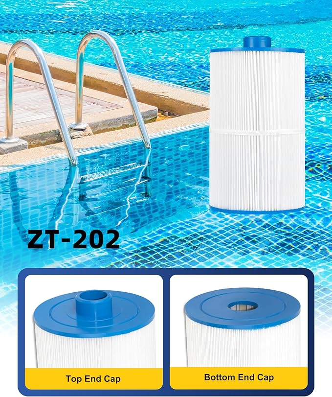 ZOTEE Pool and Spa Filter Compatible with PCS75N, C-8475, Filbur FC-3320, Coleman 75 Pure N Clean PC-3320 Aladdin 17513, 75 sq.ft Hot Tub Filter, 1 Pack