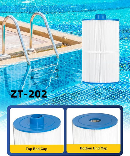 ZOTEE Pool and Spa Filter Compatible with PCS75N, C-8475, Filbur FC-3320, Coleman 75 Pure N Clean PC-3320 Aladdin 17513, 75 sq.ft Hot Tub Filter, 1 Pack