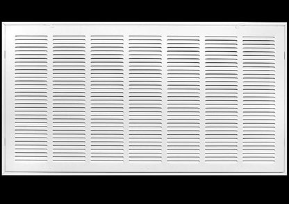 HVAC Premium 36" X 24" Steel Return Air Filter Grille for 1" Filter - Removable Face/Door - HVAC Duct Cover - Flat Stamped Face - White [Outer Dimensions: 38 5/8"w X 26 5/8"h]