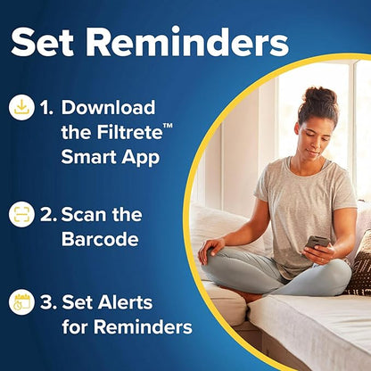 Filtrete 16x24x1 Air Filter, MPR 300, MERV 5, Clean Living Basic Dust 3-Month Pleated 1-Inch Air Filters, 6 Filters