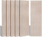 BUBOS 10 Pack Large Acoustic Panels, 48"X 12"X 0.4" Sound Proof Panels for Walls,Decorative Self-Adhesive Acoustical Wall Panels,3D Slat Sound Panels for Home Office Studio (Camel 01)