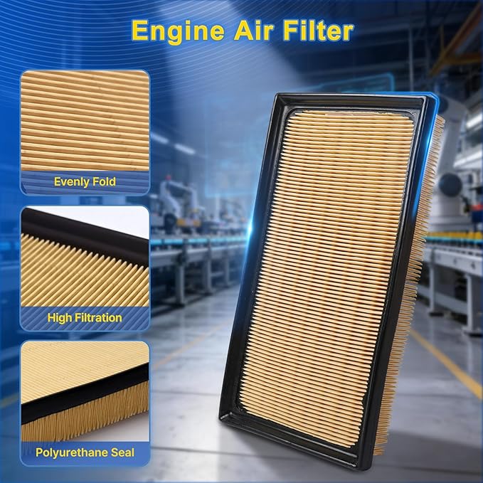 Cabin & Engine Air Filter Kit for Camry Hybrid 2018-2025, RAV4 Hybrid 2019-2025, Highlander Hybrid 2020-2025, Avalon Hybrid 2019-2022