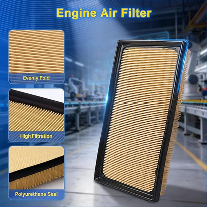 Cabin & Engine Air Filter Kit for Camry Hybrid 2018-2025, RAV4 Hybrid 2019-2025, Highlander Hybrid 2020-2025, Avalon Hybrid 2019-2022