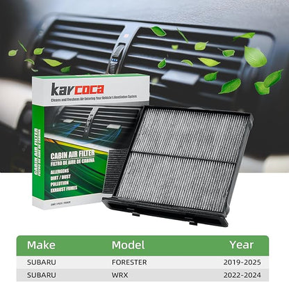 CF12775 Cabin Air Filter With Activated Carbon Compatible with Subaru Forester 2019-2025 2.5L Subaru WRX 2022-2024 2.4L