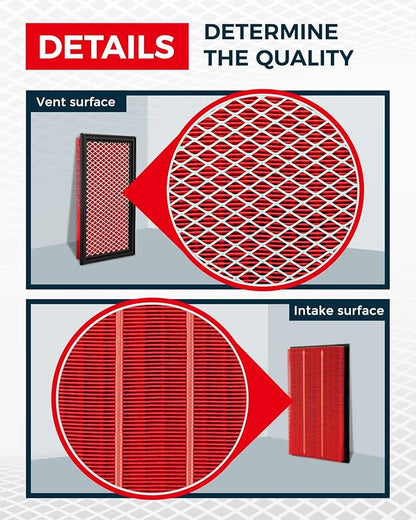 KAX Premium Engine Air Filter, GAF025 (CA4309) Replacement for Murano, Maxima, Pathfinder, QX60, G35 FX35, Altima, Impreza, Filter with Longer Life, Protect and Improve Engine Performance