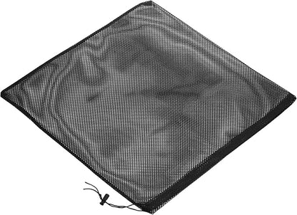 PATIKIL 18"x18" Pump Barrier Bag, Pond Pump Media Filter Bag with Drawstring for Most Pumps, Pond Biological Filters, Black
