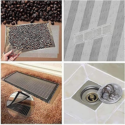 304 Stainless Steel Metal Mesh 30 Mesh Screen, Fine Woven Cloth Roll, Air Vent Cover Net for Insect Control Filtration Repairs