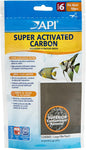 API SUPER ACTIVATED CARBON Aquarium Canister Filter Filtration Pouch 1-Count, White (729A)