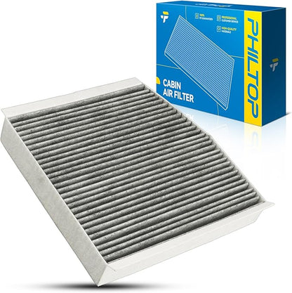 PHILTOP Cabin Air Filter w/Activated Carbon, Compatible with CF11430 Mercedes-Benz GLA250 2015-2020, CLA250 2014-2019, B Electric Drive 2014-2015, GLA45 AMG 2015-2019, Filter Up Dust Pollen Odor