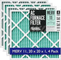 Spearhead [20x20x1, 4-PK] MERV 11+ EPA-Registered Odor Defense HVAC AC Furnace Filter w/Rigid Frame, Clog-Free Design, Verified Efficiency & Quiet Filtration