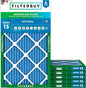 Filterbuy 16x32x1 Air Filter MERV 13 Optimal Smoke & Allergy Defense (6-Pack), Electrostatic Pleated HVAC AC Furnace Filters Replacement, Made in USA (Actual Size: 15.50 x 31.50 x 0.75)