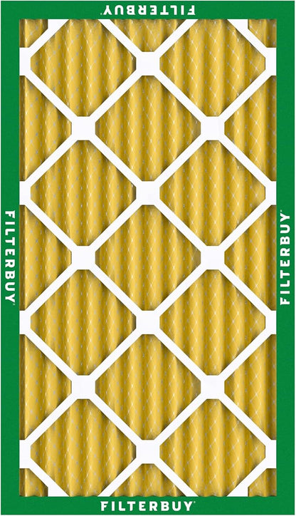 Filterbuy 16x24x2 Air Filter MERV 11 Superior Pet & Allergy Defense (6-Pack), Electrostatic Pleated HVAC AC Furnace Filters Replacement, Made in USA (Actual Size: 15.38 x 23.38 x 1.75)