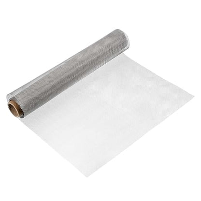 uxcell 20 Mesh 48" x 16" Woven Wire Mesh, 304 Stainless Steel Air Vent Filter Screen, Window Screen Mesh for DIY Projects Vents Cover Filtration Animals Fence