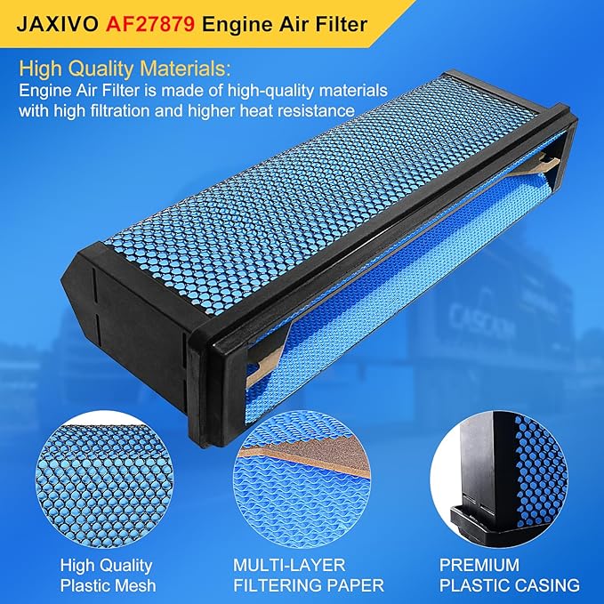 AF27879 Engine Air Filter Compatible with Freightliner 08-17 Cascadia,10-16 Coronado,DD13 DD15 DD16 Cummins ISX12 ISX15 Engine Trucks Accessories Parts Replaces CA5790 CA11249 AF56500