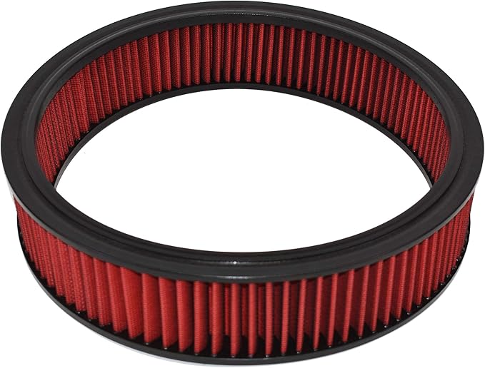 A-Team Performance 14x3 Air Filter Element - Washable & Reusable High Flow Filter - Compatible with GM, Ford & Mopar Oldsmobile & Pontiac