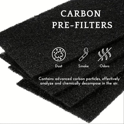 Nispira AER1 Filter Replacement for Holmes Air Purifier HAPF30AT HAP242-NUC Total Air 4 HEPA 4 Carbon Booster, Remove Odor Smoke VOCs 1.2 x 10 x 4.6 Inches