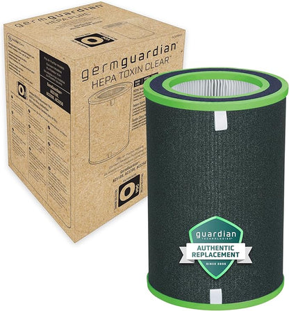 GermGuardian Filter O HEPA Toxin Clear Genuine Air Purifier Replacement Filter, Removes 99.97% of Pollutants, Common VOCs, Household Toxins, for AC5109W, AC3200, AC3250, Black/Gray, FLT5100VOPC