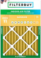 Filterbuy 28x30x2 Air Filter MERV 11 Superior Pet & Allergy Defense (1-Pack), Electrostatic Pleated HVAC AC Furnace Filters Replacement, Made in USA (Actual Size: 27.75 x 29.75 x 1.75)