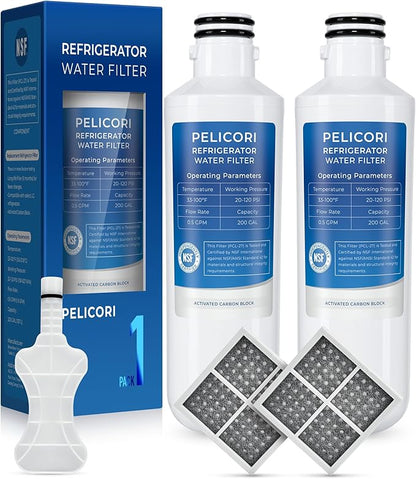 LMXS28626S Water Filter, Compatible with L-G LHFS28XBS, LFCS27596S, LFXC22526S, LFXC24726S, LFXS26596S, LFXS26973S, LFXS26973D, LFXS28968S,LHSXS2706S Water & Air Filter, 2 Pack