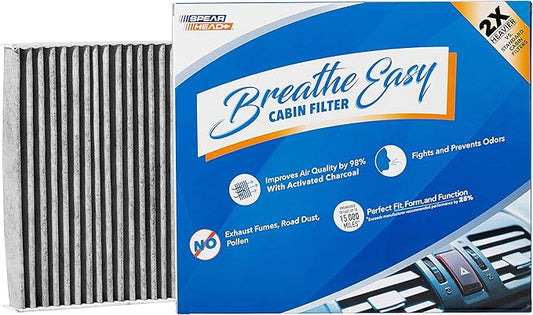 Spearhead Odor Defense Breathe Easy AC & Heater Cabin Filter | Fits 07-08 Fit, 13-16 FR-S, 13-20/22-25 BRZ, 17-20 86, 22-25 GR86 Like OEM | Up to 25% Longer Lasting w/Activated Carbon (BE-549)