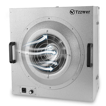 Fan Filter Unit Laminar-Flow-Hood Yzzwer - FFU HEPA Filters for Class 100/ISO 5 Cleanliness Clean Room Mycology and Mushroom Room Work 110V （Include HEPA Filter）